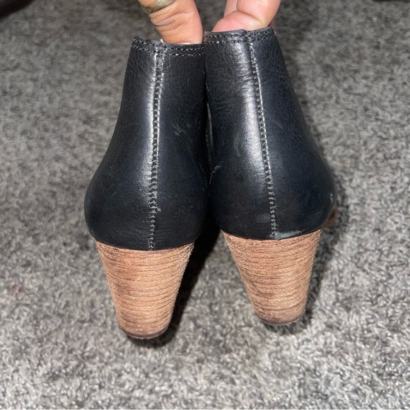 Madewell Womens The Billie Boot F5044 Leather Bootie Classic Black Sz 8 1/2 - Picture 4 of 9